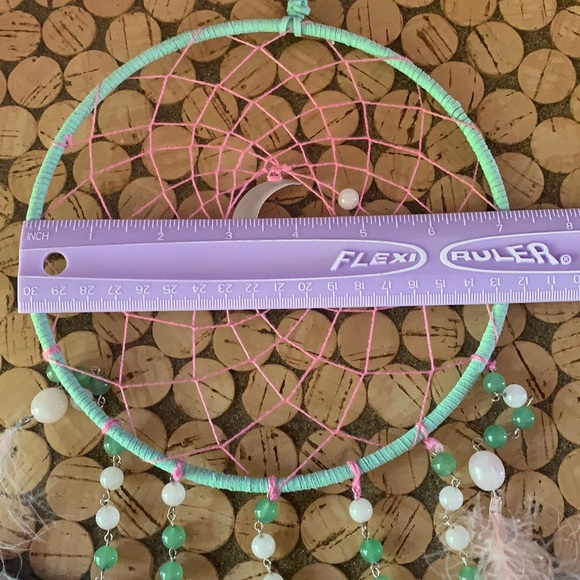 Rose Quartz &Green Aventurine Crystal Dreamcatcher